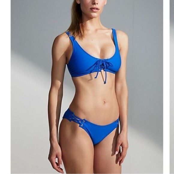 ✨Express bikini bottom electric blue✨ - Picture 1 of 8